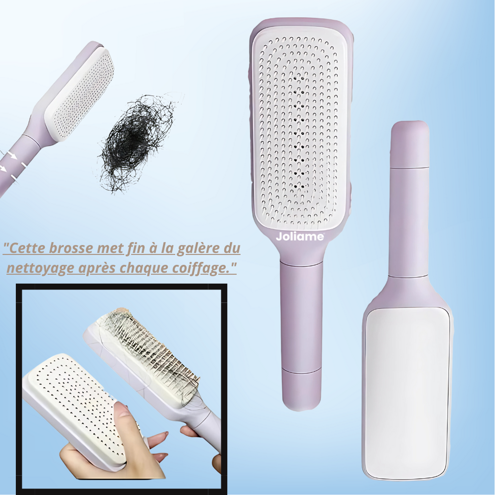 Brosse à cheveux auto-nettoyant™